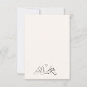 手予測できなお洒落引きドードル結婚シューズ セーブザデート (裏面)