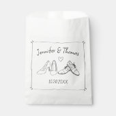 手予測できなお洒落引きドードル結婚シューズ フェイバーバッグ (正面)