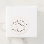 手予測できなお洒落引きハート結婚 フェイバータグ (インサイチュ)