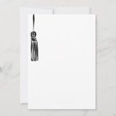 手予測できなユニークお洒落引きグラードパーティー 招待状 (裏面)