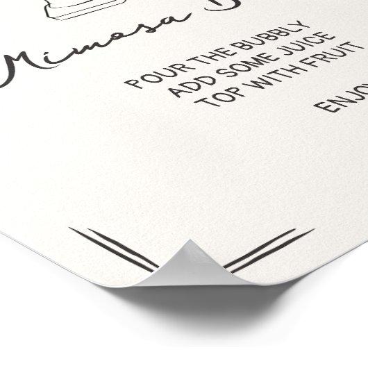 手予測できな引きフローラURNミモサバー ポスター (角)