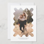 手予測できな引き線(白結婚) 招待状 (裏面)