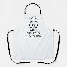 手付おもしろいペンギン エプロン