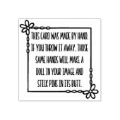 手作おもしろいりカードスタンプ（人形をイメージで作成） ラバースタンプ (インプリント)