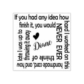 手作おもしろいりカードスタンプ(懸命の仕組み) ラバースタンプ (インプリント)