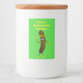 手作おもしろいりディルピックキャニングラベル フードラベル (正面)