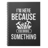 手作おもしろいり職人の修理ユーモア ノートブック (正面)