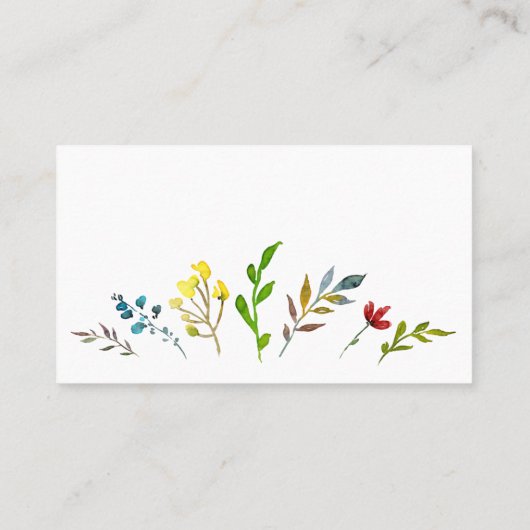 手作りごみゼロでありがとうござい環境にやさします 名刺 (裏面)