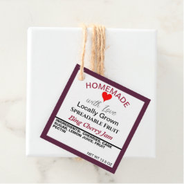 手作りさくらんぼジャムQRコード裏面 フェイバータグ