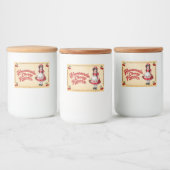 手作りさくらんぼ保存室 – ヴィンテージ フードラベル (ボトル)