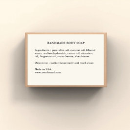 手作りせっけん原料ラベル フードラベル