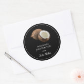 手作りだけでココナッツラベル ラウンドシール (封筒)