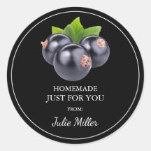 手作りだけでブラックカラントのラベル