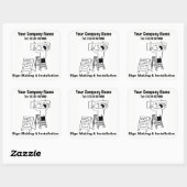 手作りとインストールの漫画 スクエアシール (シート)