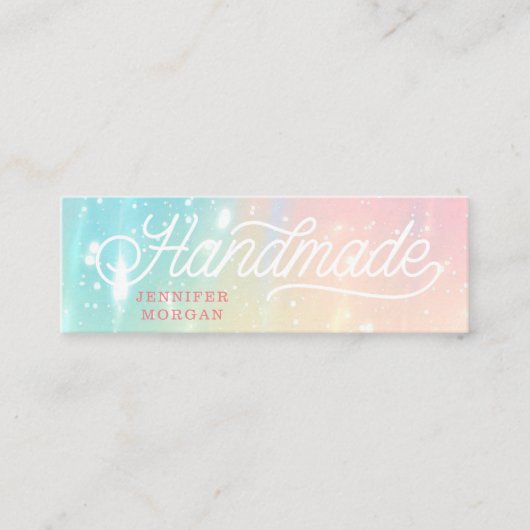 手作りのかわいい台本カラフル名刺 スキニー名刺 (正面)