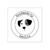 手作りのかわいい子犬 ラバースタンプ (インプリント)