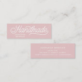 手作りのかわいい脚本エレガントの名刺 スキニー名刺 (正面/裏面)