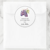 手作りのためだけのブドウのラベル ラウンドシール (バッグ)