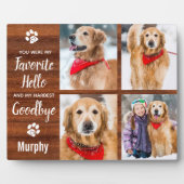 手作りのぬくもりあふれるペットの思い出写真 フォトプラーク (正面)