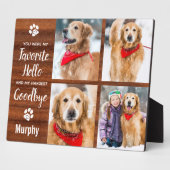 手作りのぬくもりあふれるペットの思い出写真 フォトプラーク (側面)