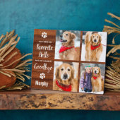 手作りのぬくもりあふれるペットの思い出写真 フォトプラーク (側面)