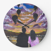 手作りのアート作品 – 一緒に見る夕日