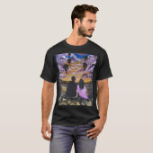 手作りのアート作品 – 一緒に見る夕日 Tシャツ (正面フル)