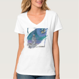 手作りのアート作品 - 地球の視点 Tシャツ