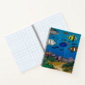 手作りのアート作品 - 海の深み ノートブック (内部)