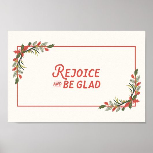 手作りのイラストレーションの葉 ポスター (正面)