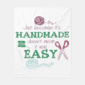 手作りのカチェット好きの贈り物 |パーフェクトギフトアイディア フリースブランケット (正面)