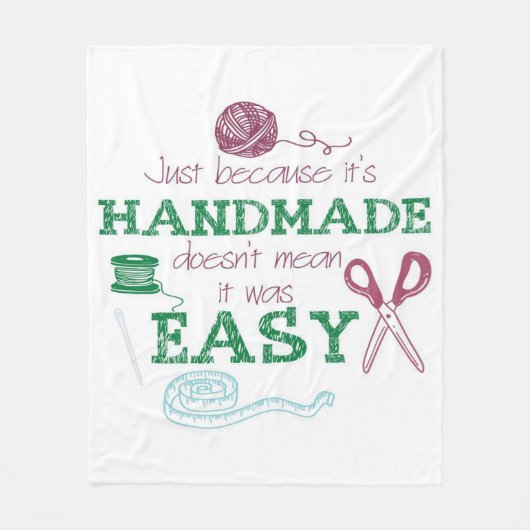 手作りのカチェット好きの贈り物 |パーフェクトギフトアイディア フリースブランケット (正面)