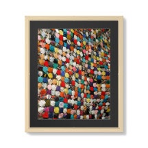 手作りのカラーサークルを広げる