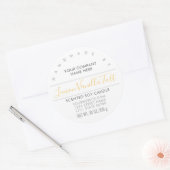 手作りのキャンドルまたはソープレモン柑橘系製品ラベル ラウンドシール (封筒)