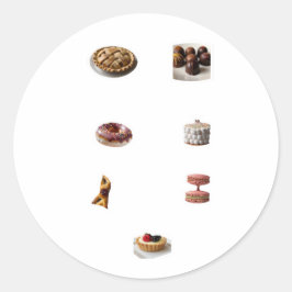 「手作りのクッキーの大喜び！」 ラウンドシール