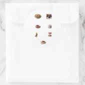 「手作りのクッキーの大喜び！」 ラウンドシール (バッグ)