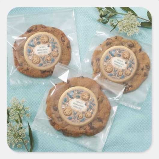 手作りのクッキー ラウンドシール
