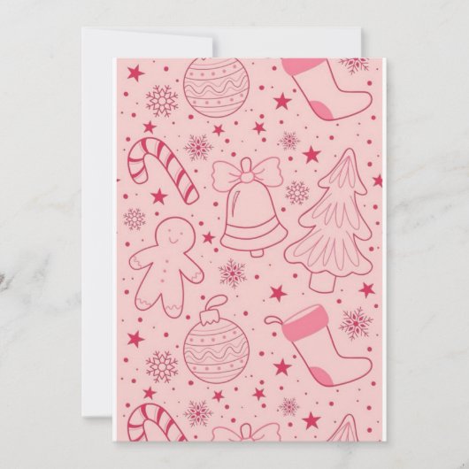 手作りのクリスマスカード 2025 招待状 (正面)