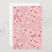 手作りのクリスマスカード 2025 招待状 (正面/裏面)