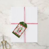 手作りのクリスマス・クッキー皿 ギフトタグ (より糸付き)