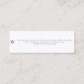 手作りのクロチェットマーケットメーカーのラベル スキニー名刺 (裏面)