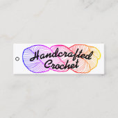 手作りのクロチェットマーケットメーカーのラベル スキニー名刺 (正面)