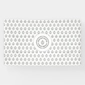 手作りのスイートベーカリー・ビジネス・ロゴ・カスタム白 横断幕 (横)