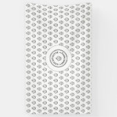 手作りのスイートベーカリー・ビジネス・ロゴ・カスタム白 横断幕 (縦)