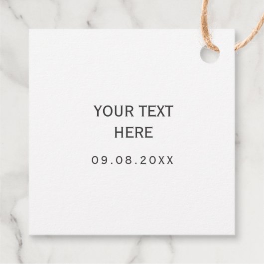 手作りのタグ、カスタムクラフトショップのギフトタグ、クラフト フェイバータグ (裏面)