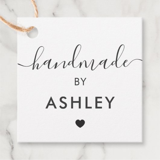手作りのタグ、カスタムクラフトショップのギフトタグ、クラフト フェイバータグ (正面)
