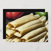 手作りのタマレス 招待状 (正面/裏面)