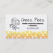 手作りのチーズくさびハーブ 名刺 (正面)