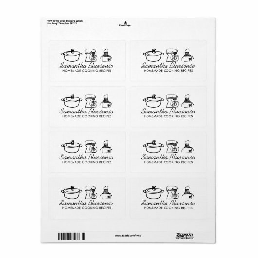 手作りのパンが少しだけあるだけの料理店 ラベル (フルシート)