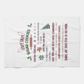 手作りのパンプキンパイのレシピ ホリデーギフト キッチンタオル (横)